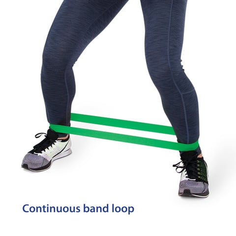 Perform Better Mini Band – Set 4 Fasce Elastiche Per Esercizi 9x2 Cm – Resistenza Progressiva