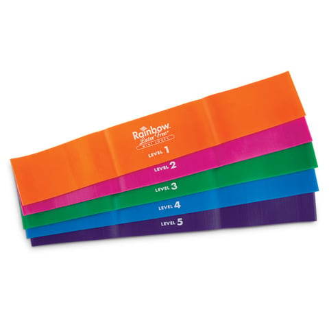 Rainbow Latex Free Exercise Band Mini Loops - North Coast Medical