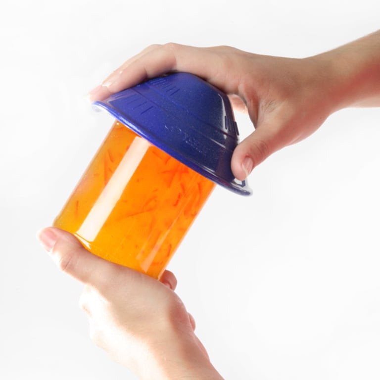 4 In 1 Multi Functional Non Slip Can Lid Jar Gripper Bottle Opener In BLUE