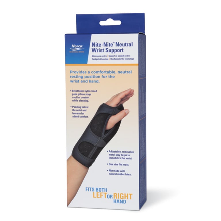 Brace Direct Carpal Tunnel Wrist Brace Night Splint - Comfortable,  Adjustable Support for Pain Relief