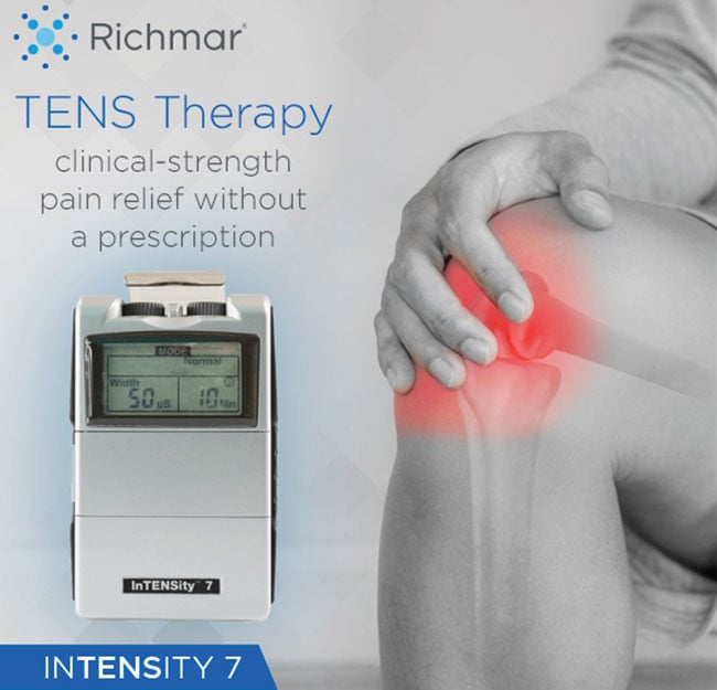 Richmar InTENSity 7 Digital Portable TENS Unit OTC Pain Relief