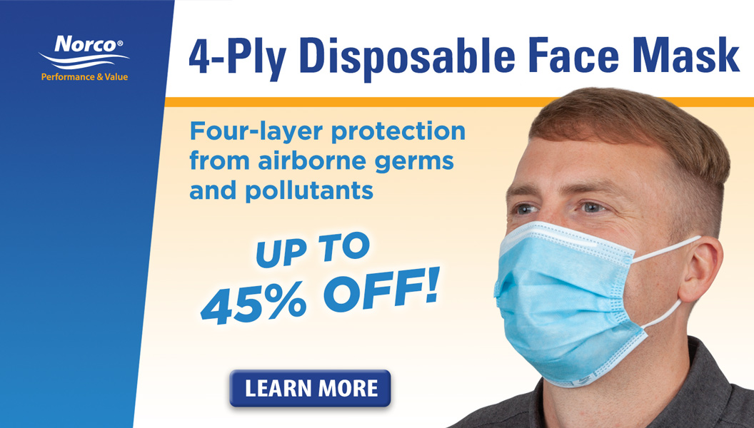 Norco 4-Ply Disposable Face Masks